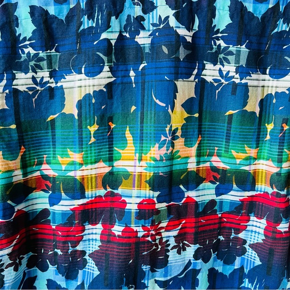 Robert Graham Men’s Medium Cul de Sack Tropical Plaid Short Sleeve Shirt - Picture 6 of 7